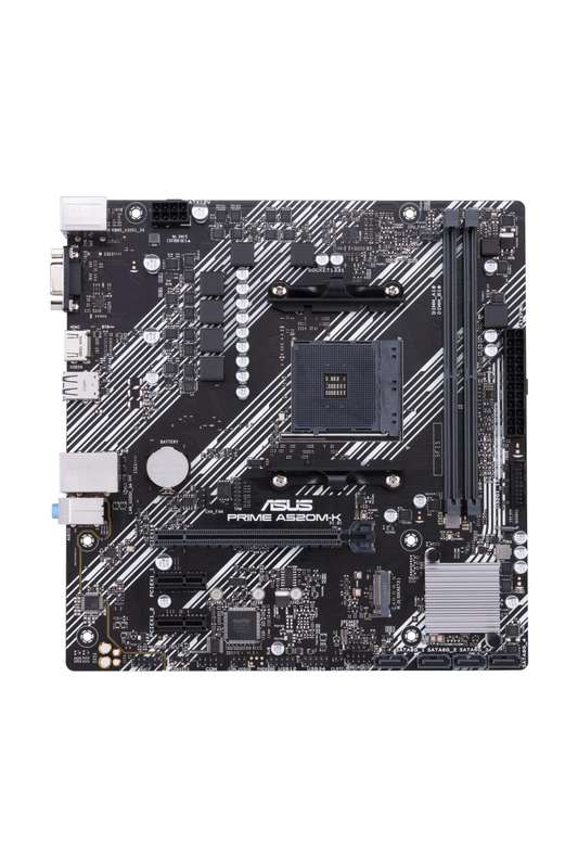 AMD A520 (Ryzen AM4) Micro ATX Motherboard with M.2 Support; 1 Gb Ethernet; HDMI/D-Sub; SATA 6 Gb...