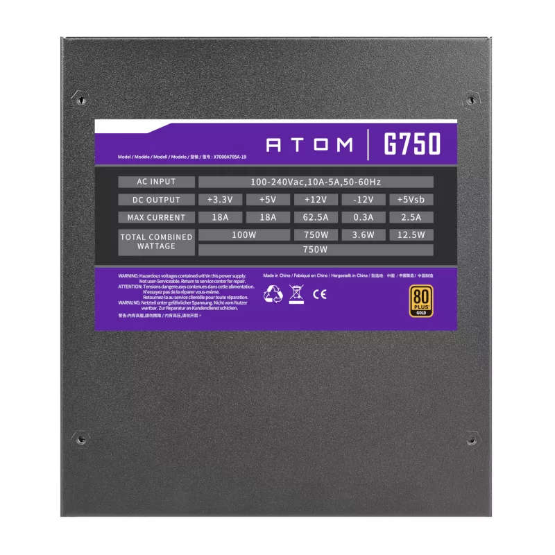 Antec Atom G750 Semi-Modular Power Supply