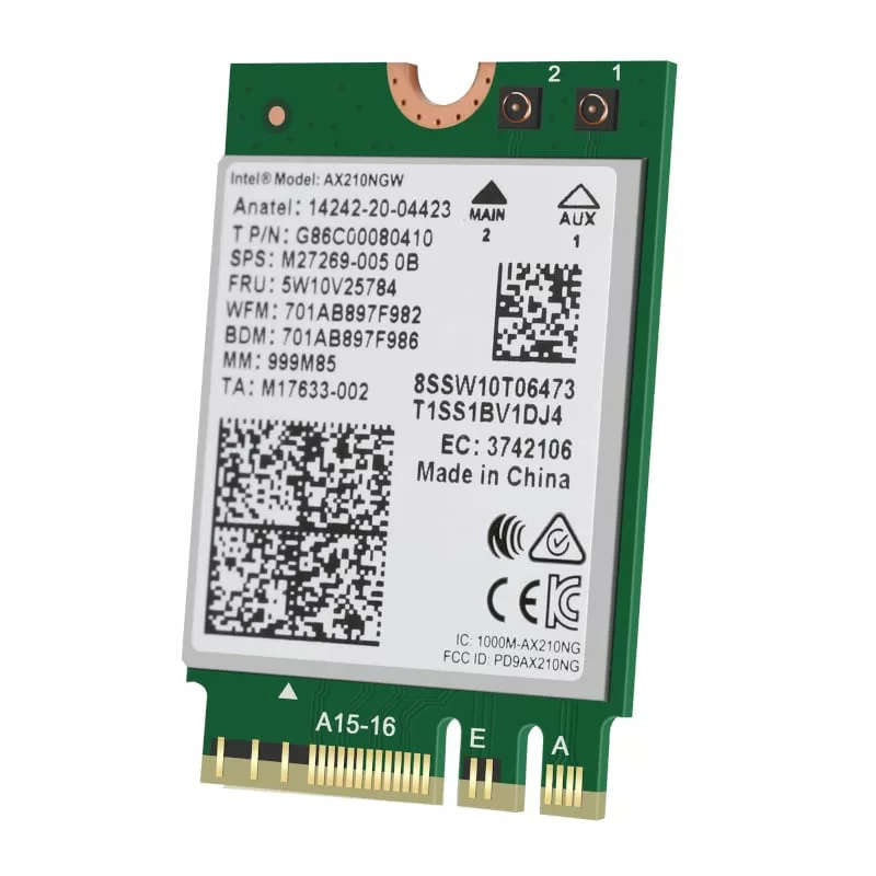 Intel AX210 Wi-Fi 6E M.2 Card Module