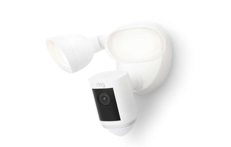 Ring Floodlight 2K Camera Wired Pro White