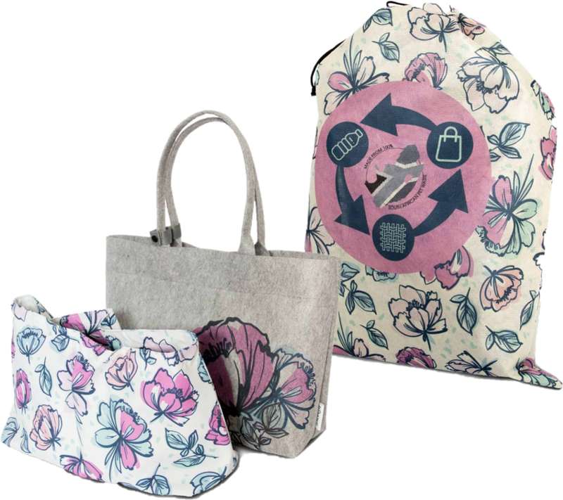 Totes Babe Peony Diaper Tote Grey