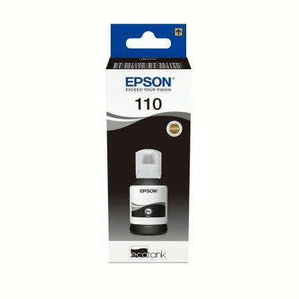 Epson 110 Ink Bottle Black EcoTank Original 120ml Single-pack