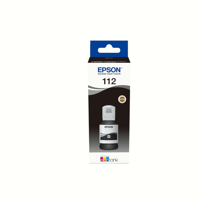 Epson 112 Ink Bottle Black EcoTank Original 127ml Single-pack