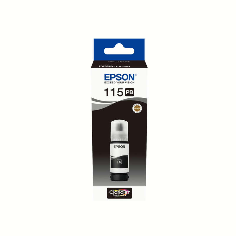 Epson 115 Ink Bottle Photo Black EcoTank Original 70ml Single-pack