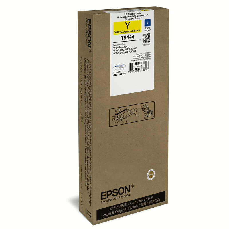 Epson T9444 19.9-ml L SIZE for WorkForce Pro Yellow Printer Ink Cartridge Original C13T944440 Sin...