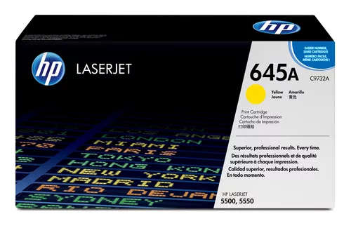 HP 645A Yellow Toner Cartridge 12,000 Pages Original C9732A Single-pack