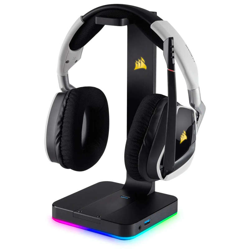 Corsair ST100 RGB Premium Headset Stand with 7.1 Surround Sound Passthrough
