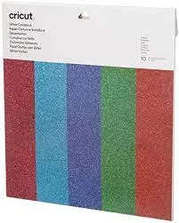 2007757 - Cricut Glitter Cardstock 12x12'' 10-sheet Sampler (Brights)