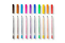 2009962 - Cricut Glitter Gel Rainbow Pen Set 10ct; 10 Glitter Gel Pens (0.8 mm) in Red; Orange; Y...