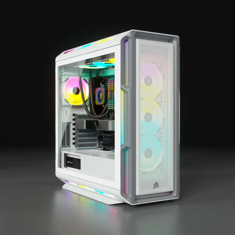 Corsair iCUE 5000T RGB Midi PC Tower White