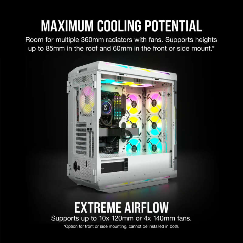 Corsair iCUE 5000T RGB Midi PC Tower White