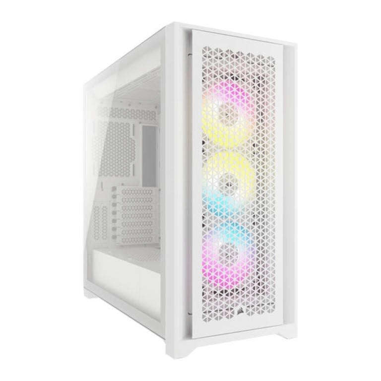 Corsair 5000D RGB Steel ATX Gaming PC Case White