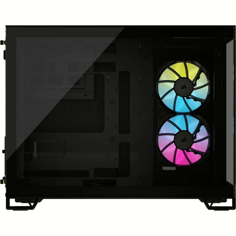Corsair iCUE Link 2500X RGB Tempered Glass Steel Micro-ATX Mid-Tower Gaming PC Case - Black
