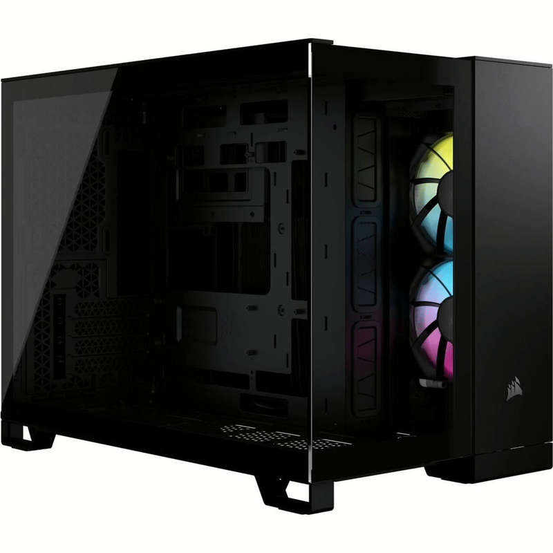 Corsair iCUE Link 2500X RGB Tempered Glass Steel Micro-ATX Mid-Tower Gaming PC Case - Black