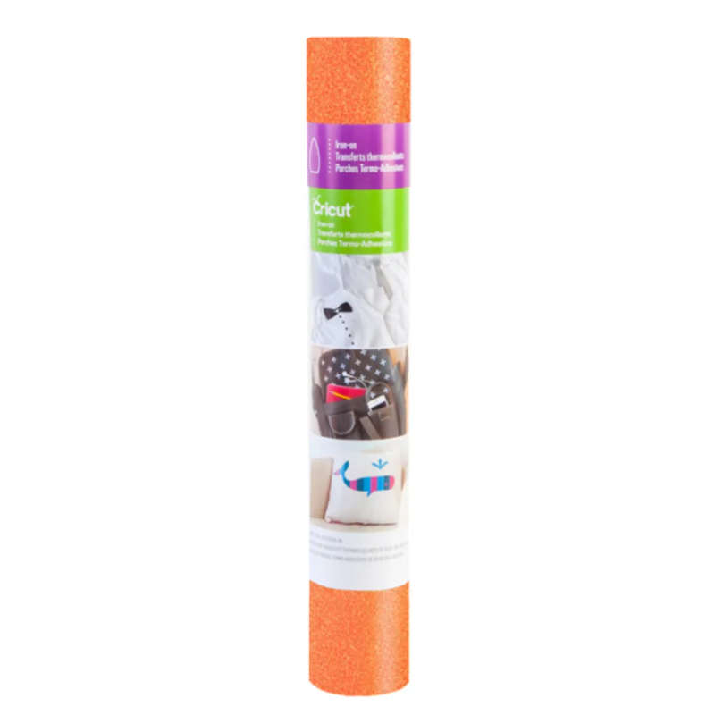 2003260 - Cricut Glitter Iron-On 30x48cm (Fluorescent Orange)