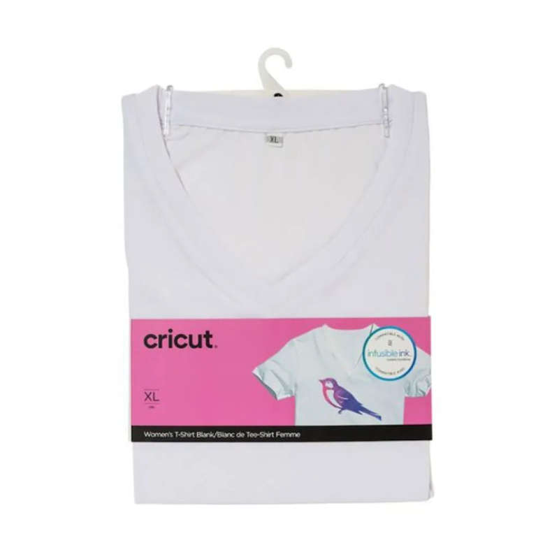 2007909: Cricut infusible ink Women's White T-Shirt (XL)