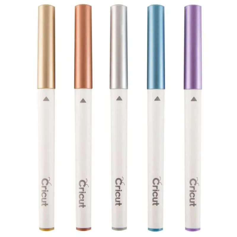 2008406 - Cricut Explore/Maker Medium Point Pen Set 5-pack (Metallic); .