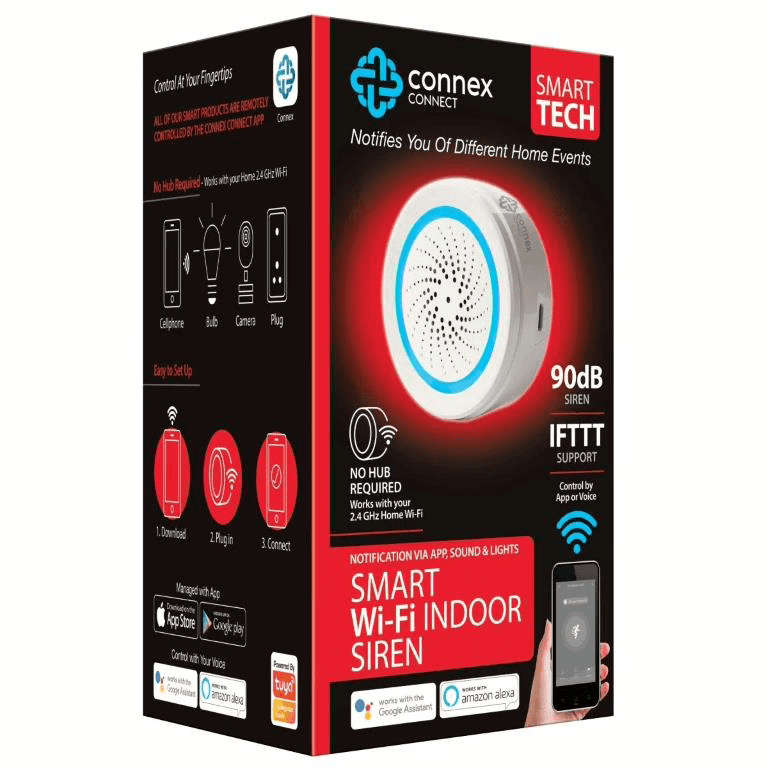 Connex Smart WiFi Indoor Siren Alarm
