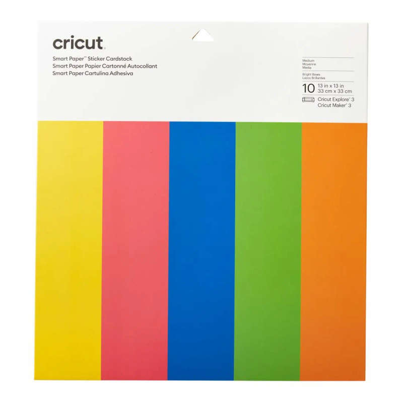 2008318 - Cricut Smart Sticker Cardstock 33x33cm 10 sheets (Brilliant Bows)