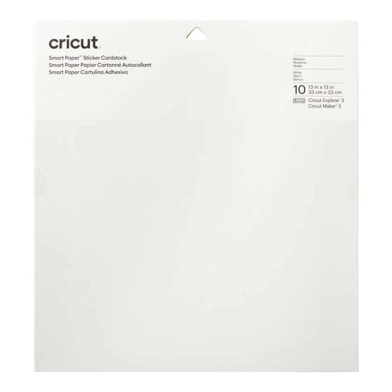 2008317 - Cricut Smart Sticker Cardstock 33x33cm 10 sheets (White)
