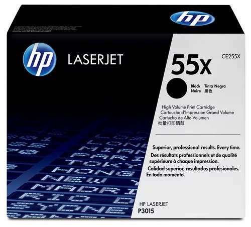 HP 55X Black Toner Cartridge 12,500 Pages Original CE255X Single-pack