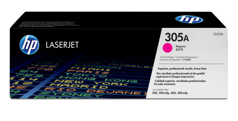 HP 305A Magenta Toner Cartridge 2,600 Pages Original CE413A Single-pack
