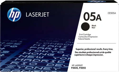 HP 05A Black Toner Cartridge 2,300 Pages Original CE505A Single-pack