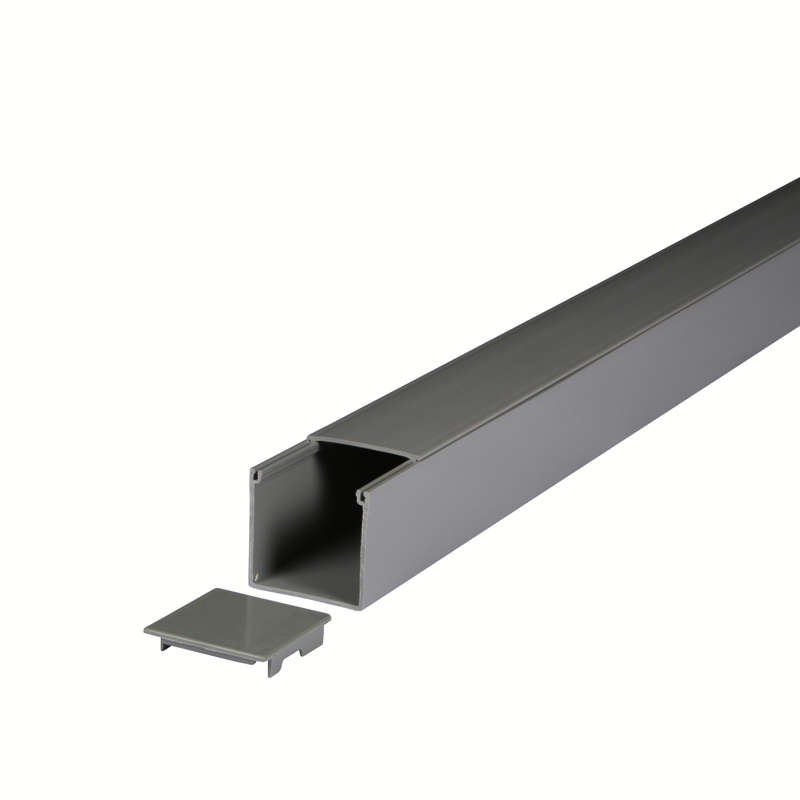 100x50mm Grey PVC Trunking, 3m length