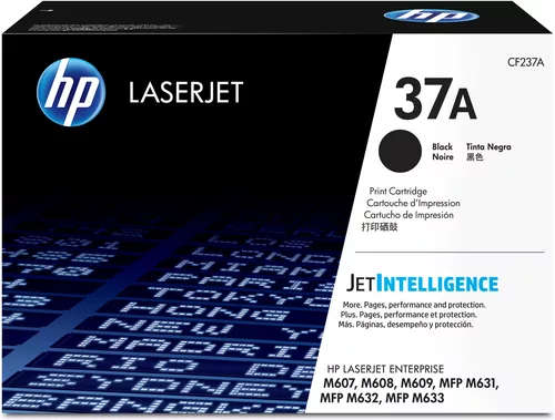 HP 37A Black Toner Cartridge 11,000 Pages Original CF237A Single-pack