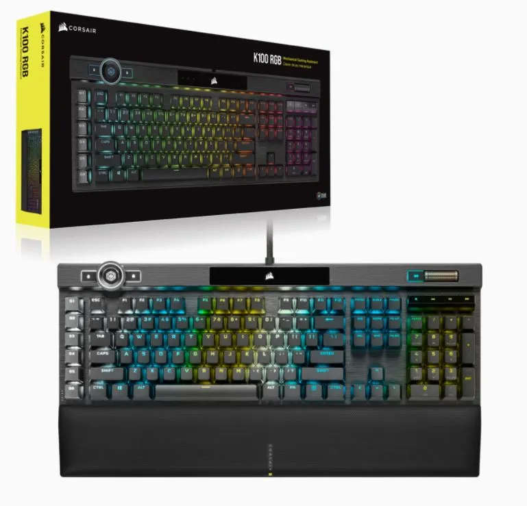 Corsair K100 RGB Mechanical Gaming Keyboard Cherry MX Speed Switch