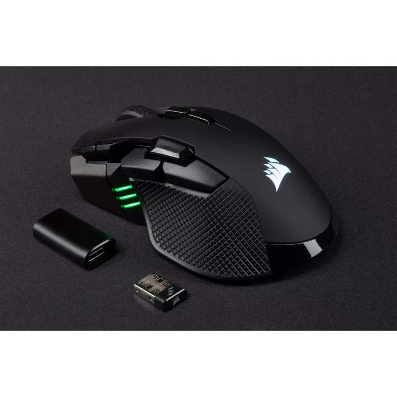 Corsair Ironclaw RGB Wireless; Rechargerable Gaming Mouse with SLISPSTREAM Wireless Technology; B...