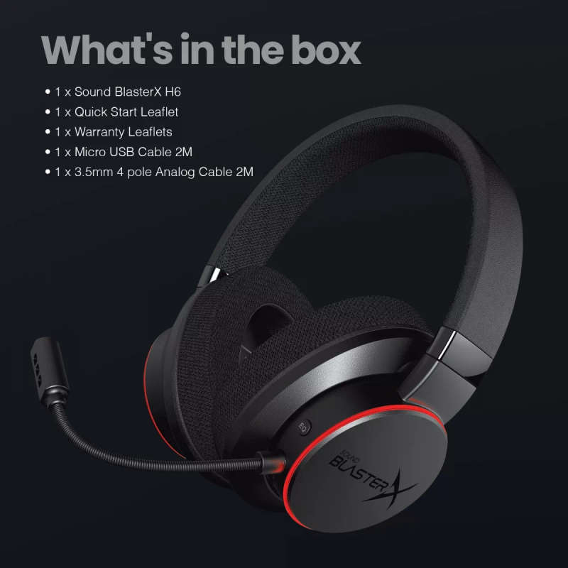 Creative Labs Sound Blaster X H6 Headset