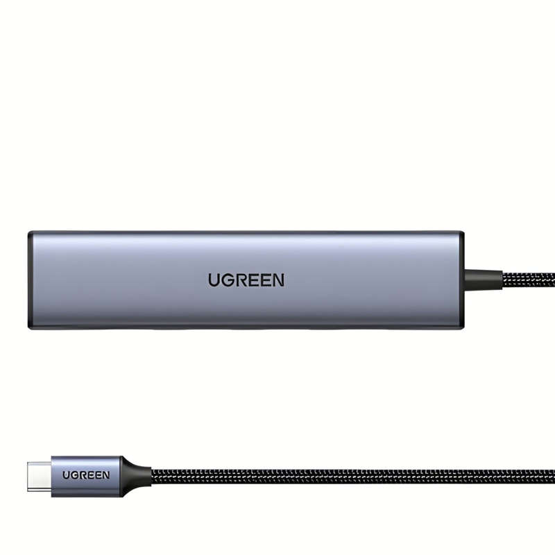UGREEN Revodok 5-in-1 Type-C Hub | 4K HDMI, USB-A and Type-C Ports  Silver