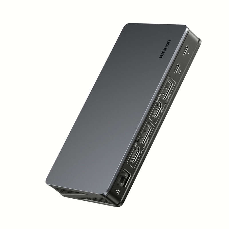 UGREEN Revodok Pro 209 9-in-1 4k HDMI Universal Docking Station | USB-A | Type-C | RJ45- Carbon B...