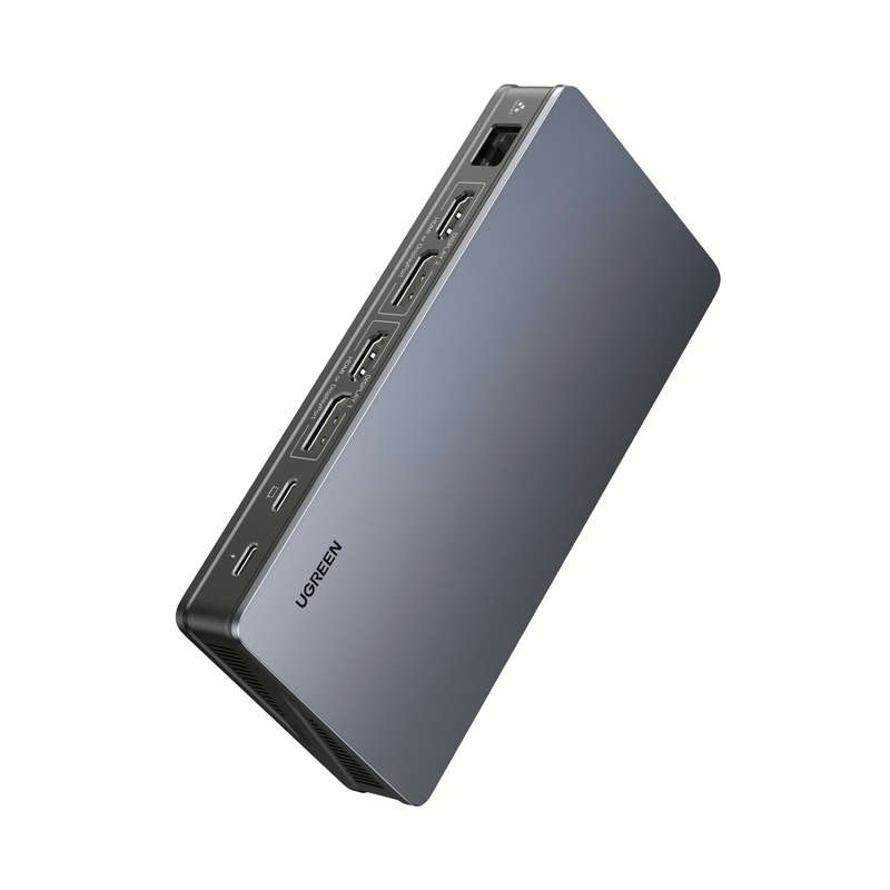 UGREEN Revodok Pro 209 9-in-1 4k HDMI Universal Docking Station | USB-A | Type-C | RJ45- Carbon B...