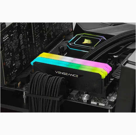 Corsair VENGEANCE RGB RS 2 x 32GB DDR4 DRAM 3600MHz C16 Memory Module Kit Black