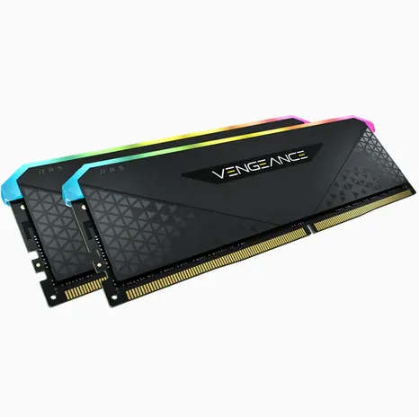 Corsair VENGEANCE RGB RS 2 x 32GB DDR4 DRAM 3600MHz C16 Memory Module Kit Black