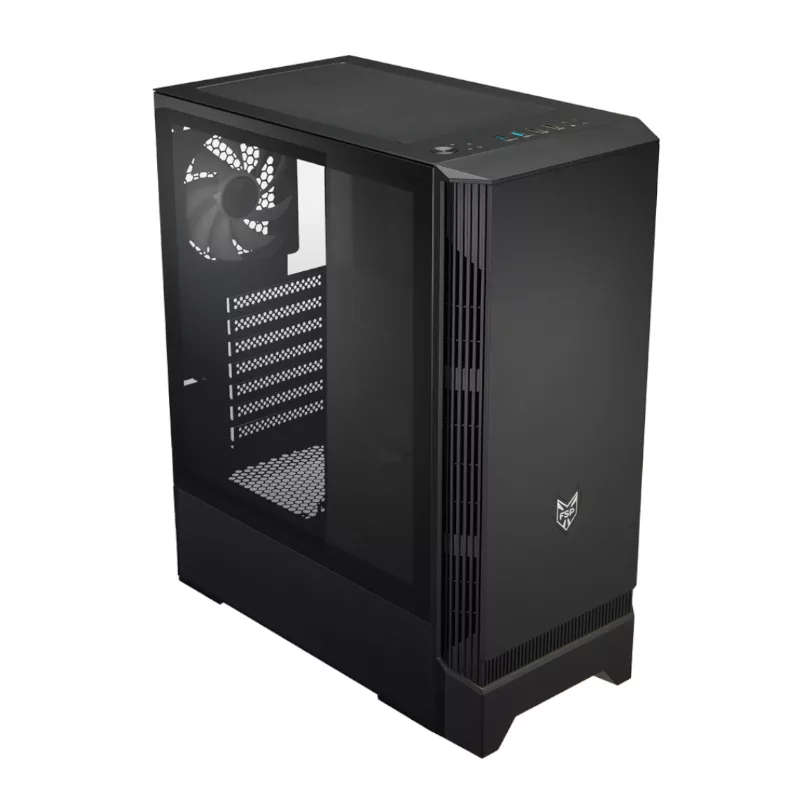 FSP CMT260 Mini-ITX ARGB Mid-Tower Micro-ATX Gaming PC Case Black