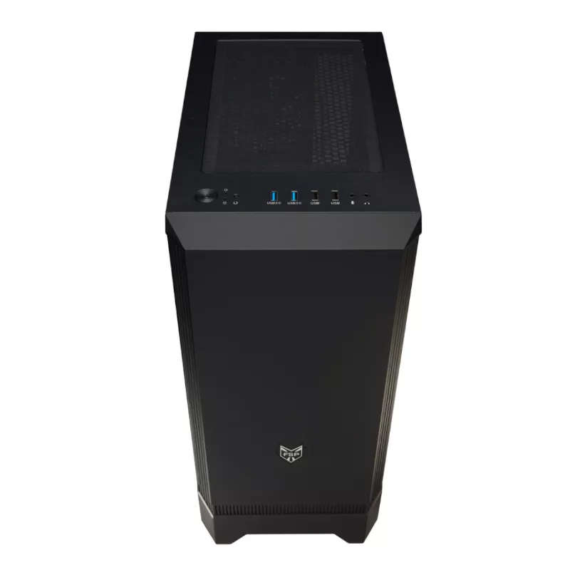 FSP CMT260 Mini-ITX ARGB Mid-Tower Micro-ATX Gaming PC Case Black