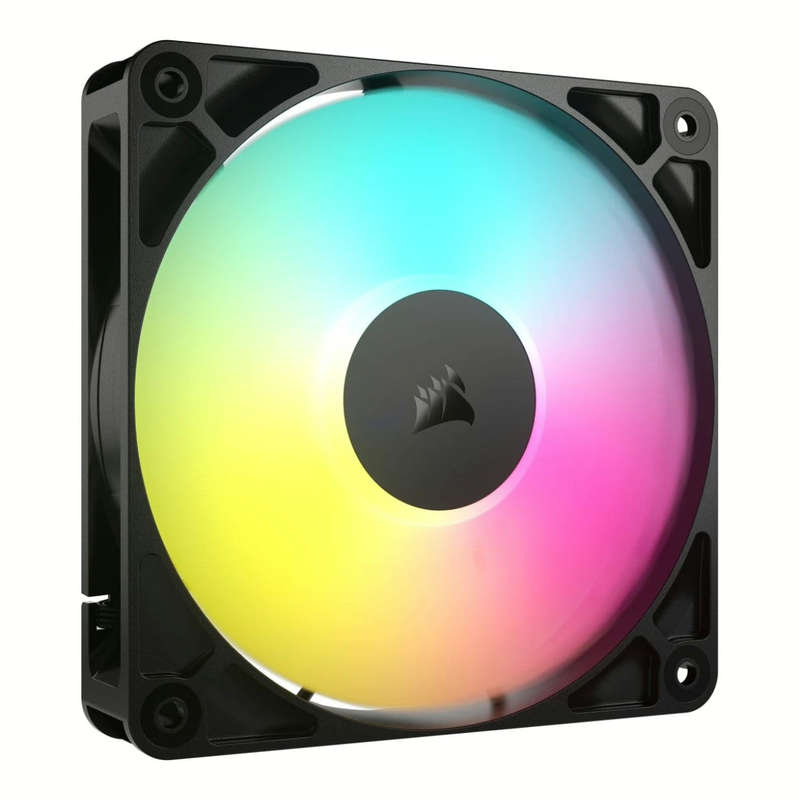 Corsair RS120 ARGB 120mm PWM Computer Case Fan Black 1-pack