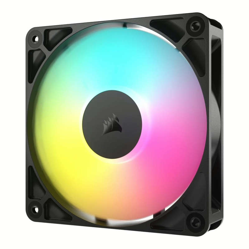 Corsair RS120 ARGB 120mm PWM Computer Case Fan Black 3-pack