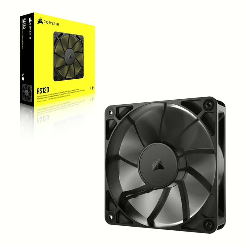 Corsair RS120 120mm PWM Computer Case Fan Black 1-pack