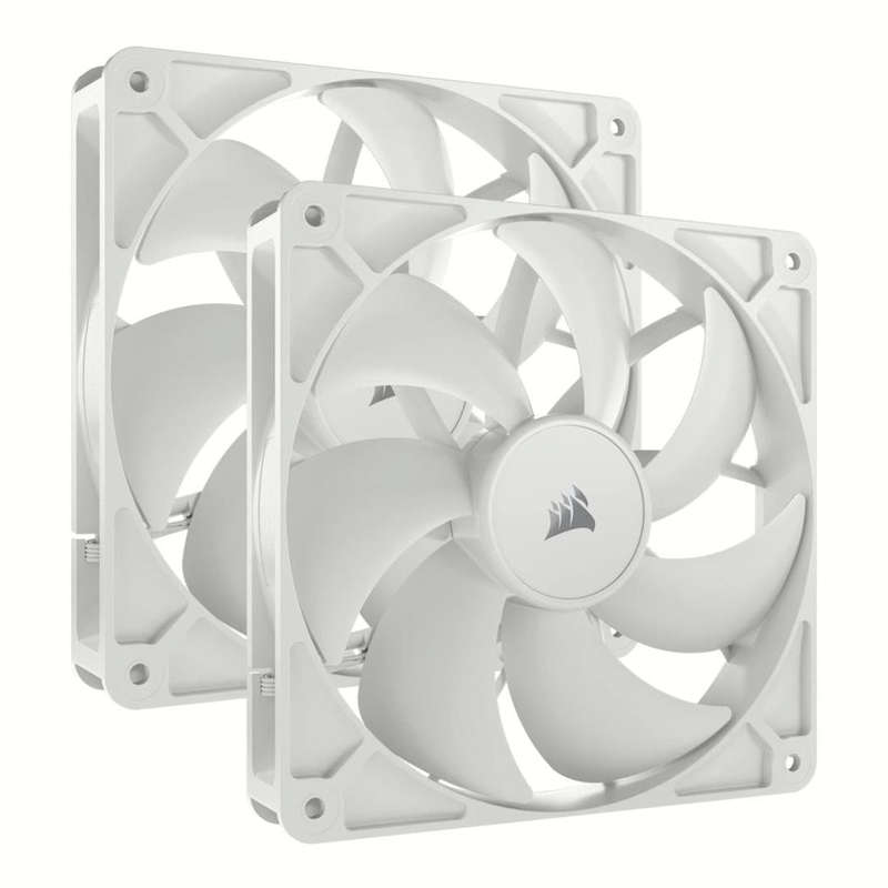Corsair RS140 140mm PWM 1700 RPM Case Fan - Dual-pack White