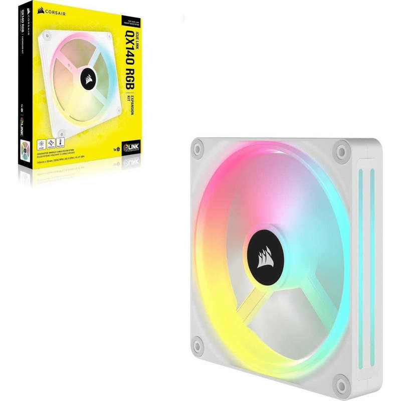 Corsair iCUE Link QX140 ARGB 140mm PC Case Fan White