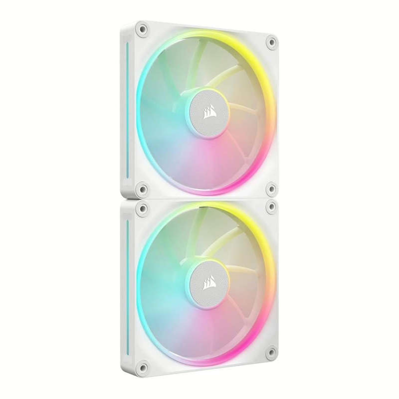 Corsair LX140 RGB iCUE Link 140mm PWM 2000 RPM Case Fan - Dual-pack White