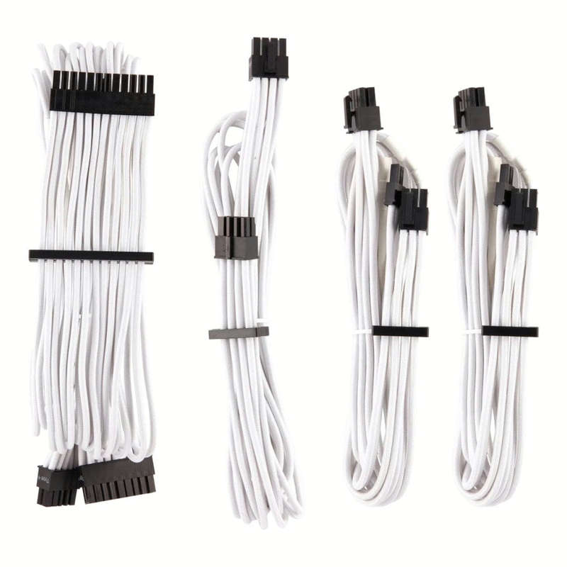 Corsair Premium Individually Sleeved Type-4 Gen4 PSU Cable Starter Kit White
