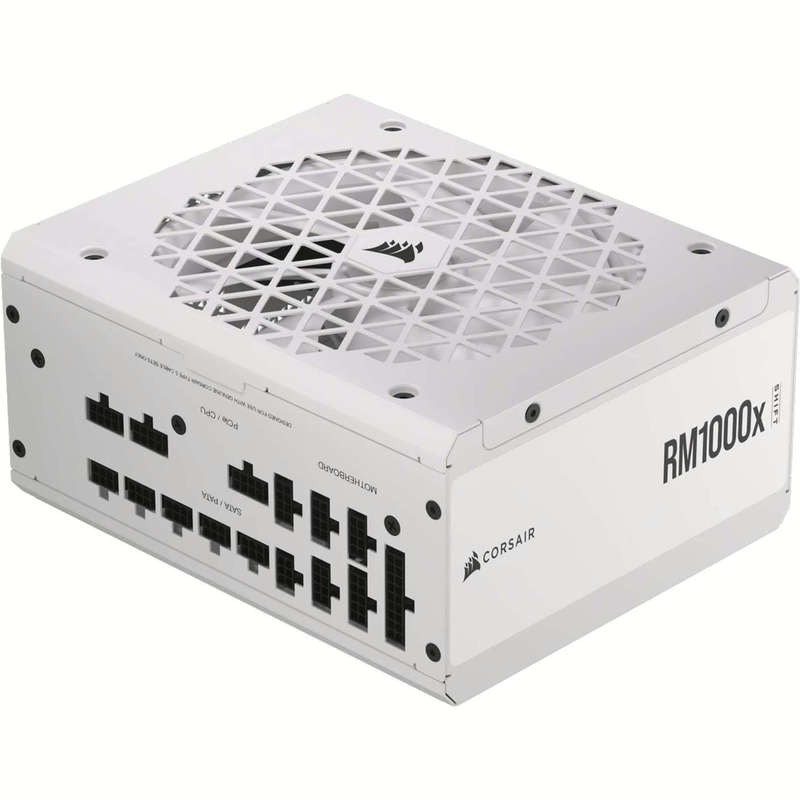 Corsair RM Series RM1000x Shift 1000 Watt 80 PLUS Gold Fully Modular ATX PSU - White