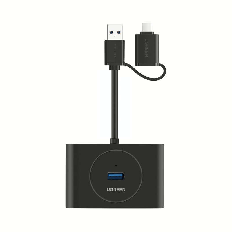 UGREEN 4-Port USB 3.0 Hub with Micro USB | 5Gbps Data Transfer - 1m