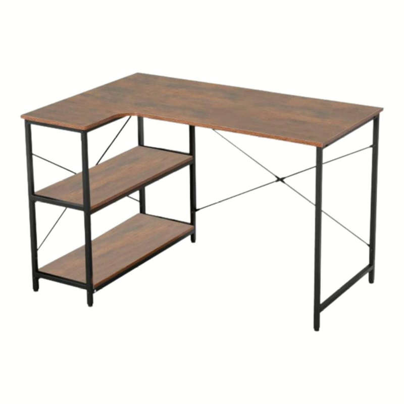 Everfurn Anthony L-Shaped Corner Work Desk 