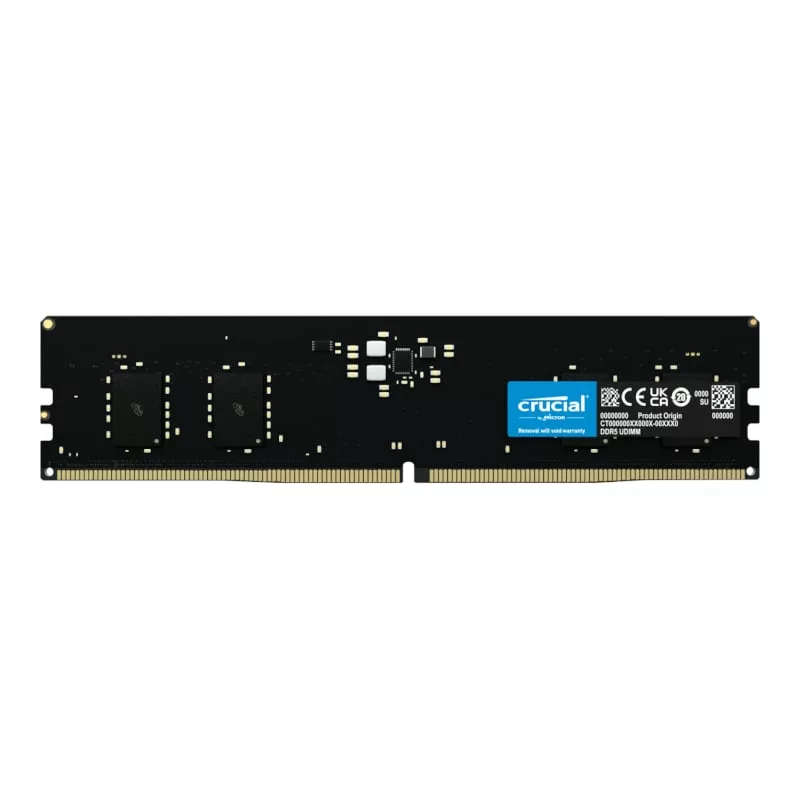 Crucial CT8G56C46U5 UDIMM Memory Module 8GB DDR5 5600MHz ECC